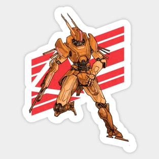 Jackrabbot Orange Red Sticker